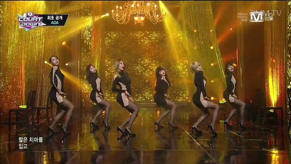 韩国MV 703-AOA &ndash 短裙 (Miniskirt) Mnet M!Countdown